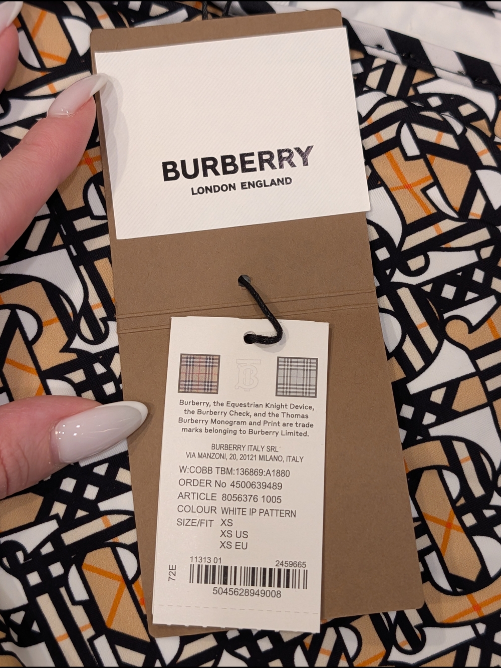NWT Burberry Swimsuit Set Size XS - Picture 8 of 10